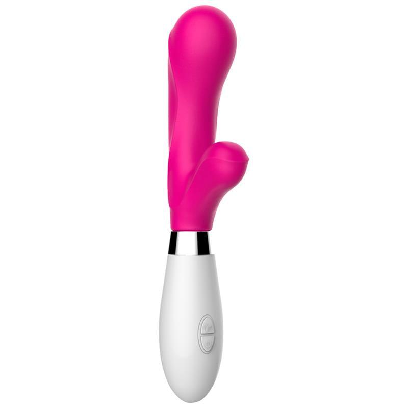 Vibrator punct G, silicon, roz, 21 cm, 10 functii, Maverdick, LateToBed - Erotic Emporium