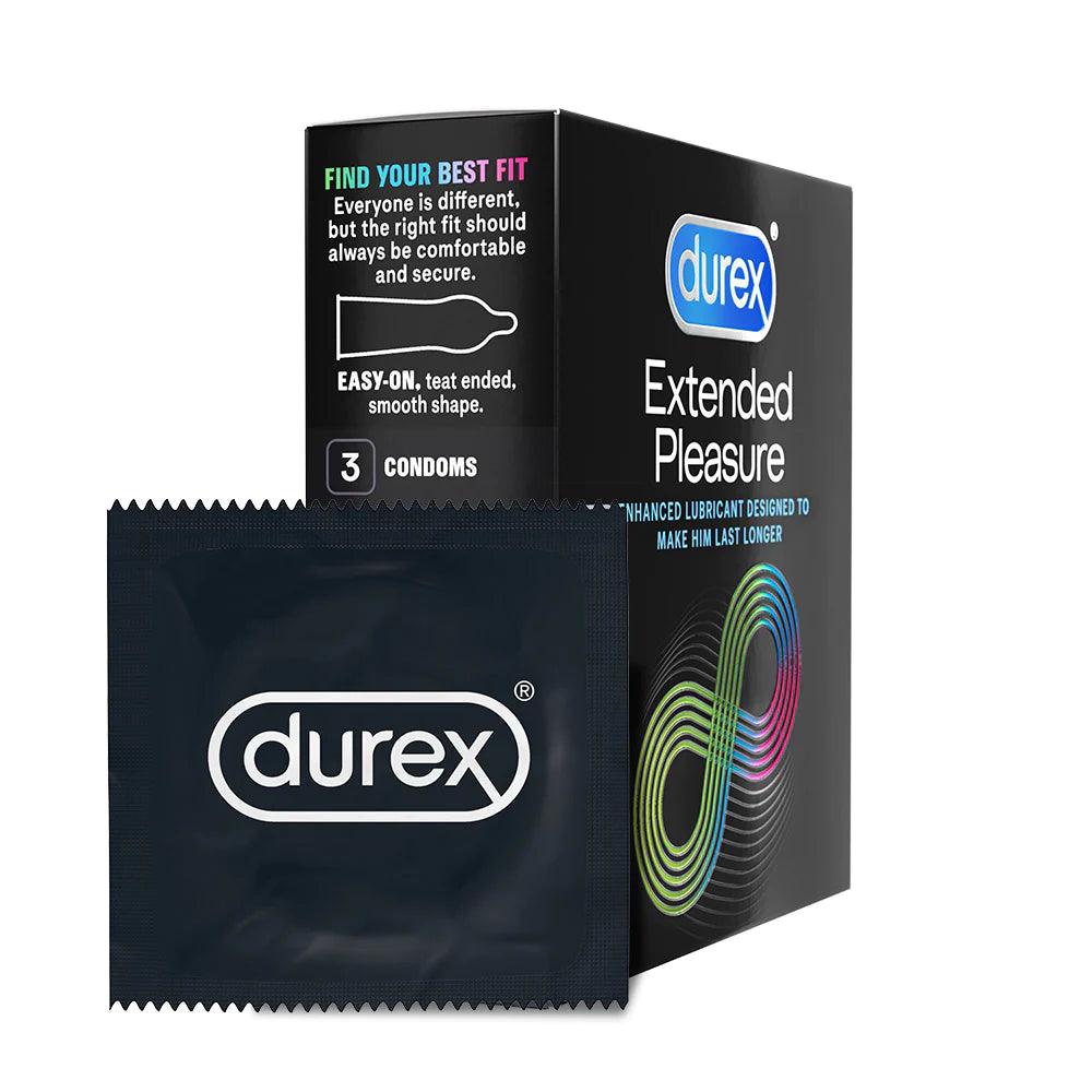 Prezervative Durex Extended Pleasure 3 bucati - Erotic Emporium
