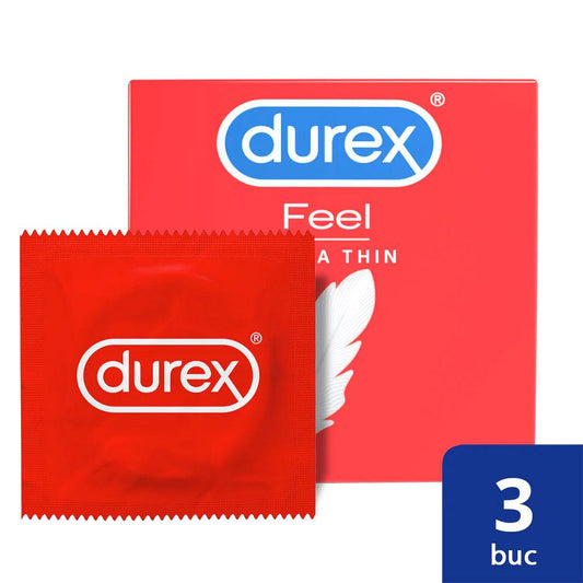Prezervative Durex Feel Thin 3 bucati - Erotic Emporium