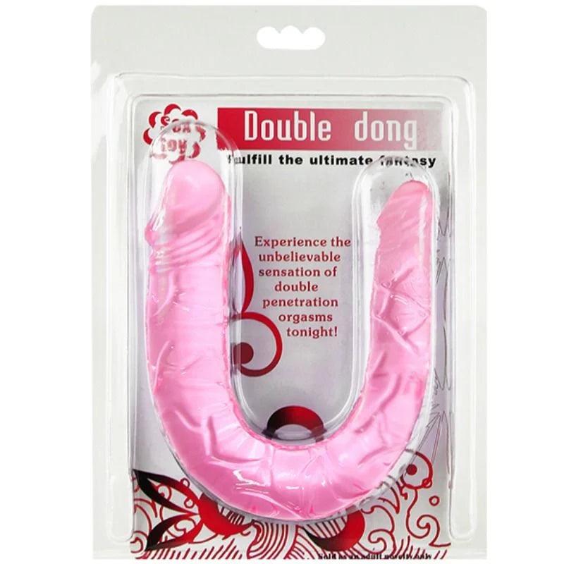 Baile - double dong double pink dildo, 5, EroticEmporium.ro