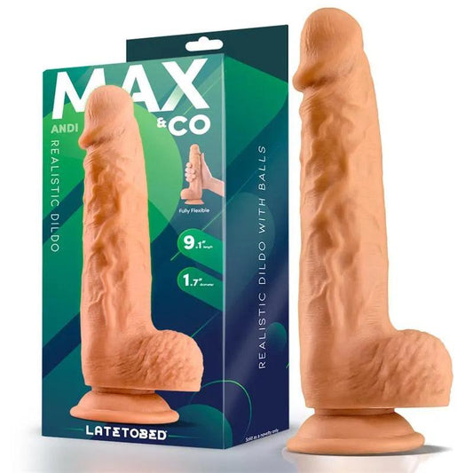 Dildo Realistic, 23 cm, Andi, Max&Co, LateToBed - Erotic Emporium