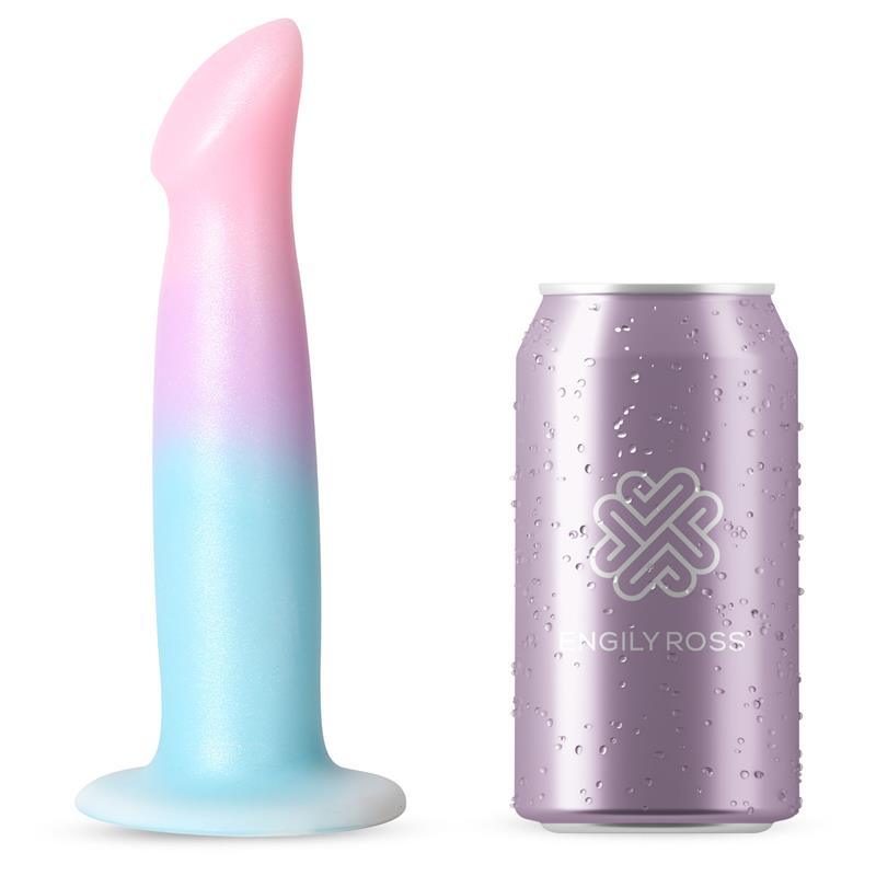 Dildo + bulet, 10 functii, silicon, gradient culoare, compatibil ham strap-on, Dildox by Engily Ross
