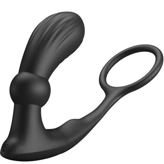 Pretty love - warren black anal ring  vibrator, 1, EroticEmporium.ro