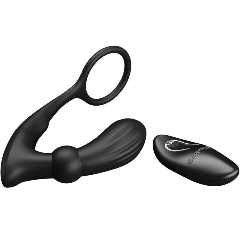 Pretty love - warren black anal ring  vibrator, 3, EroticEmporium.ro
