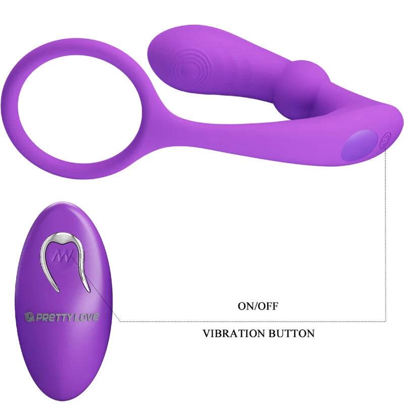 Pretty love - warren violet anal ring  vibrator, 6, EroticEmporium.ro