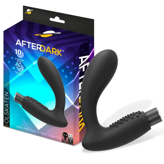 Vibrator Anal, Masaj Prostata, Silicon, Negru, 10 functii vibratie, USB, Olskaten, AfterDark, InToYou - Erotic Emporium
