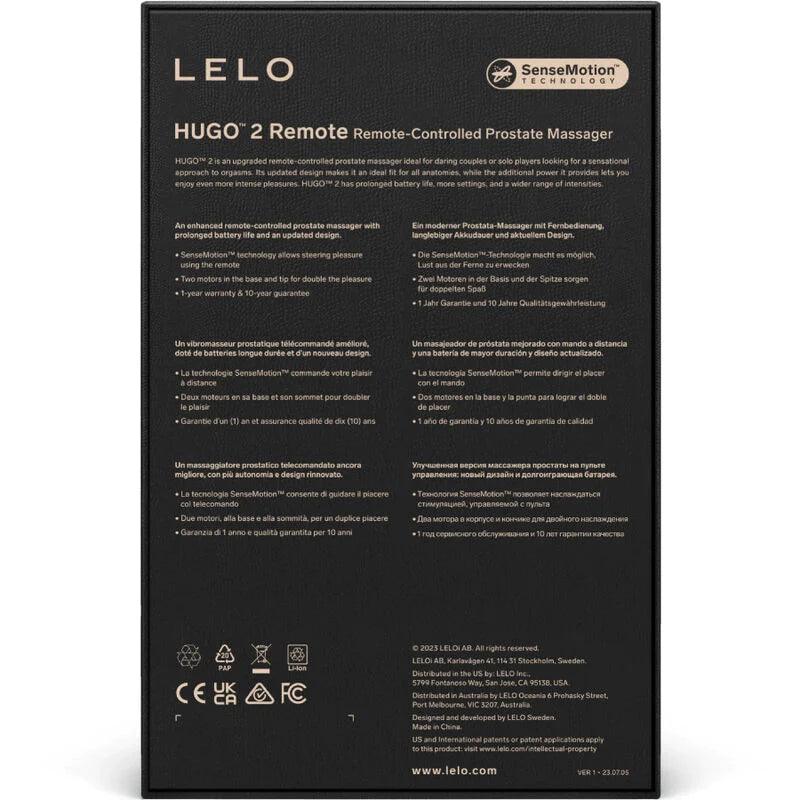 LELO - HUGO 2 PROSTATE MASSAGER REMOTE CONTROL BLACK, 4, EroticEmporium.ro
