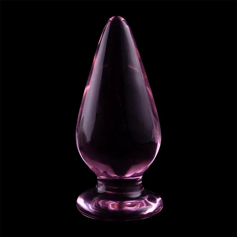 Nebula series by ibiza - model 4 anal plug borosilicate glass 11 x 5 cm pink, 7, EroticEmporium.ro