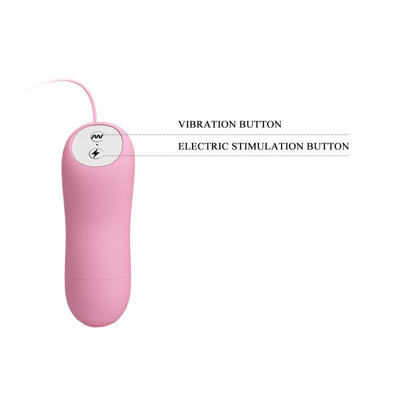 Stimulator sâni, roz, Baile Cleme Sfârcuri cu Vibrație și Electroșocuri - Erotic Emporium