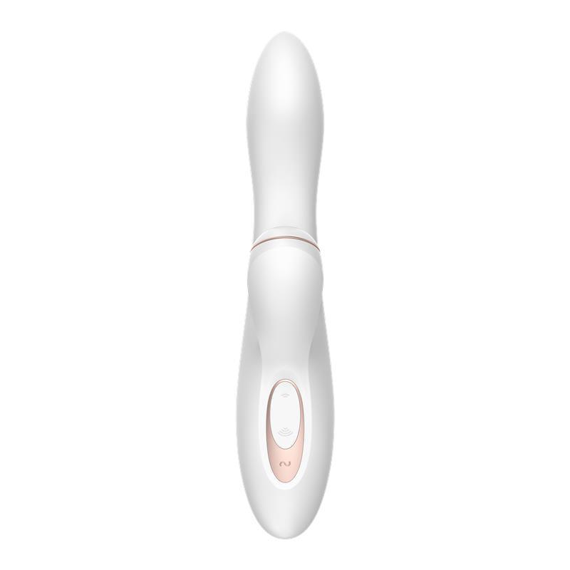 Satisfyer, Pro G-Spot Rabbit, Vibrator, silicon, alb, punct G, stimulator clitoris - Erotic Emporium