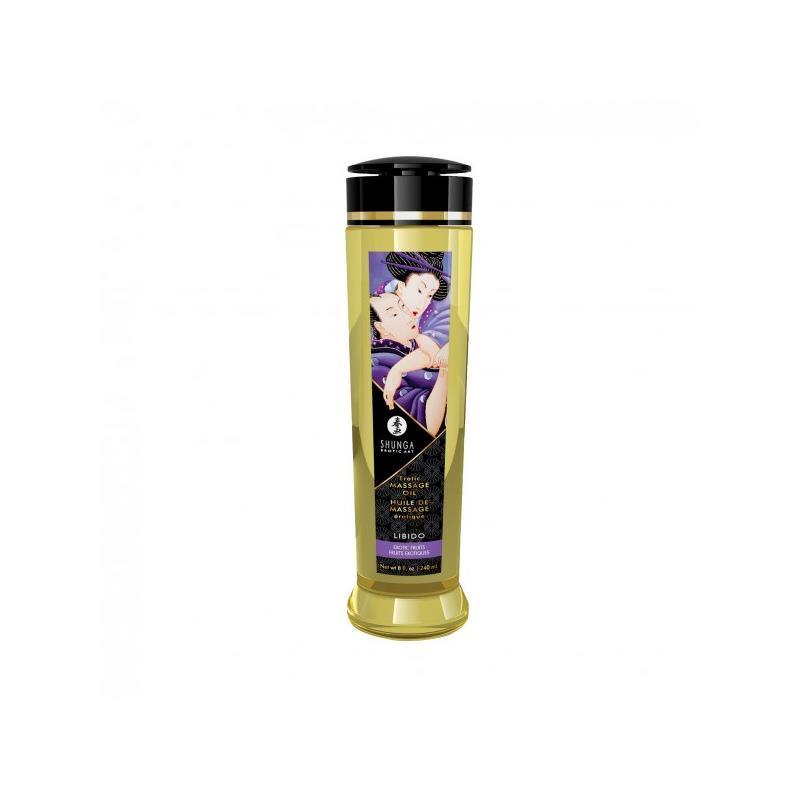 Ulei masaj erotic, 240ml, aroma fructe exotice, Libido, Shunga - Erotic Emporium