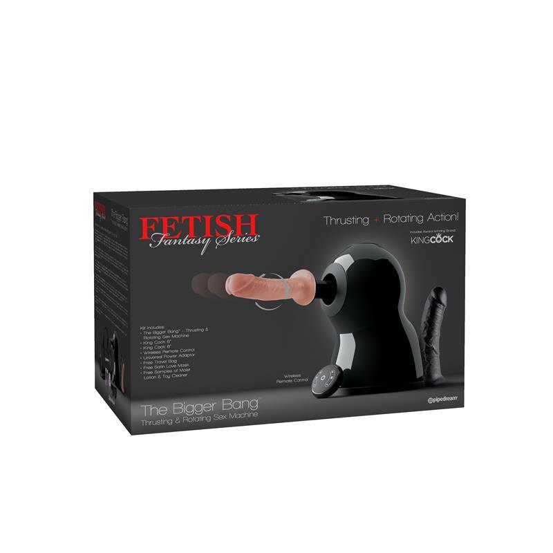 Kit masină de sex, silicon, neagră, tehnologie Orb-gasm, Bigger Bang - Erotic Emporium