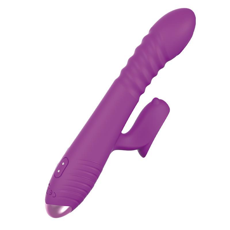 Vibrator, silicon, mov, 23,5 cm, cu pulsație, Fenyx, Engily Ross - Erotic Emporium