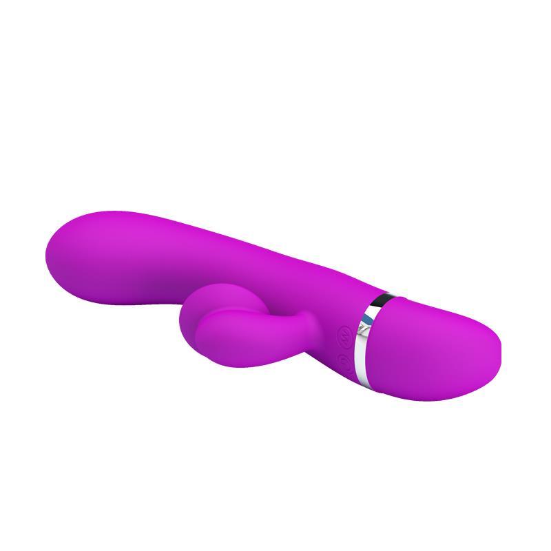 Vibrator punct G, silicon, mov, 18 cm, 30 functii, Bert, PrettyLove - Erotic Emporium