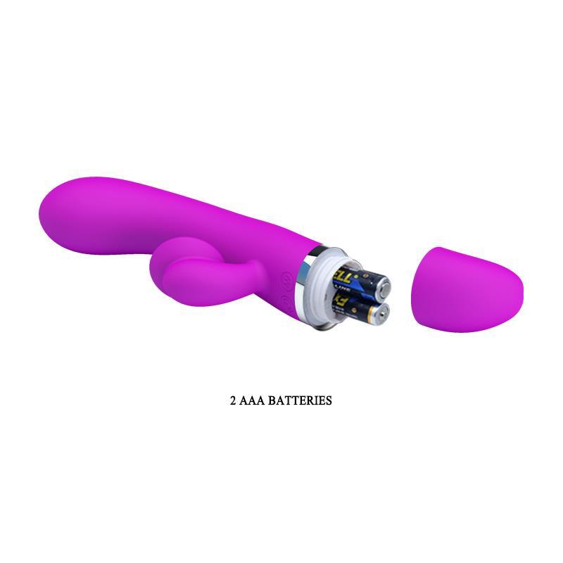 Vibrator punct G, silicon, mov, 18 cm, 30 functii, Bert, PrettyLove - Erotic Emporium