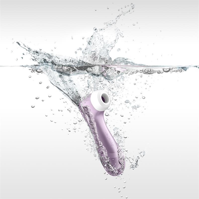 Satisfyer, Clitoris Sucker Pro 2, stimulator clitoris, silicon, mov - Erotic Emporium