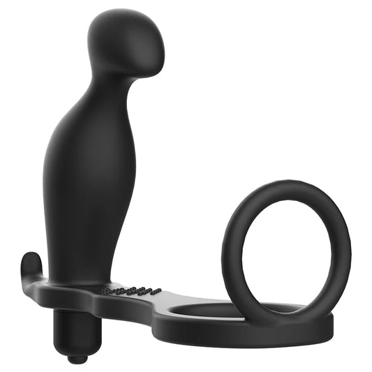 Addicted toys - anal plug with black silicone ring 12 cm, 1, EroticEmporium.ro