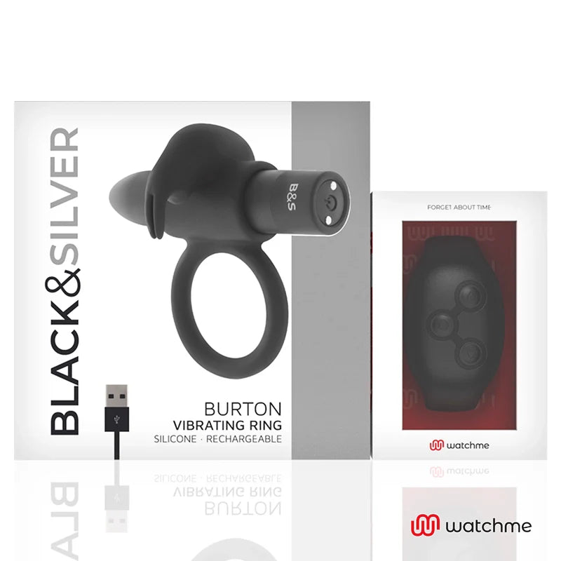 Blacksilver - burton remote control cockring watchme, 4, EroticEmporium.ro