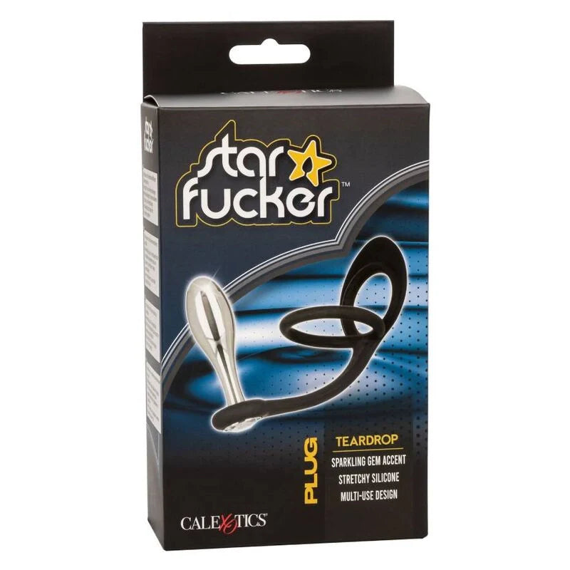 California exotics - star fucker teardrop plug, 12, EroticEmporium.ro