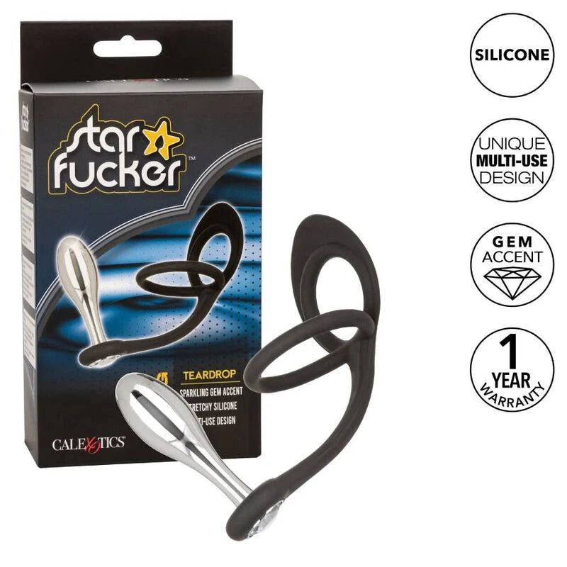 California exotics - star fucker teardrop plug, 2, EroticEmporium.ro