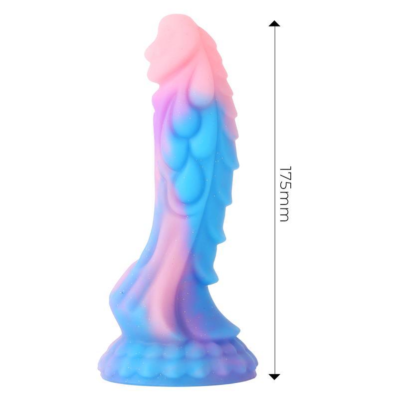 Dildo silicon, fluorescent, 18 cm, compatibil ham strap-on, Dildox by Engily Ross - Erotic Emporium