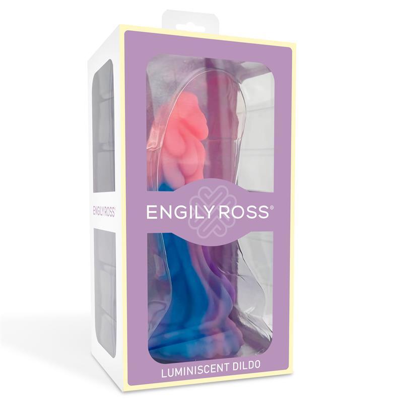 Dildo silicon, fluorescent, 18 cm, compatibil ham strap-on, Dildox by Engily Ross - Erotic Emporium