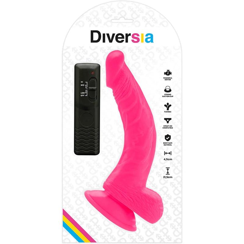 Diversia - flexible vibrating dildo pink 215 cm -o- 45 cm, 9, EroticEmporium.ro