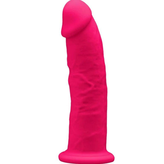 Silexd - model 2 realistic penis premium silexpan silicone fuchsia 15 cm, 1, EroticEmporium.ro