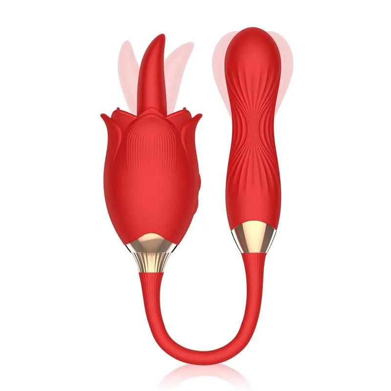Stimulator clitoris dublu, Silicon, Swinging Egg, 10 functii vibratie, 10 functii miscare, USB, Martinella, InToYou