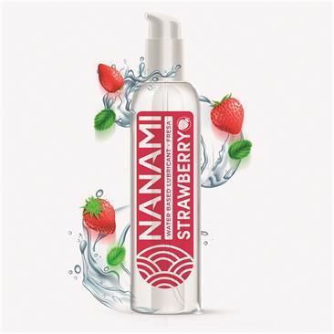 Lubrifiant, Nanami Lubrifiant pe Baza de Apa cu aroma de capsune 150ml - Erotic Emporium