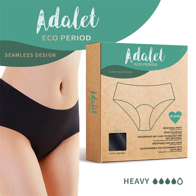 Chiloți menstruali, Adalet Ocean, negru, absorbție ridicată - Erotic Emporium