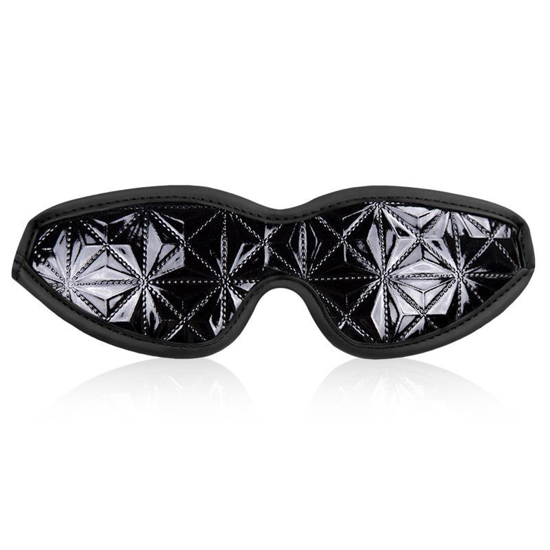 InToYou Diamond Blindfold Safir Piele Vegană - Erotic Emporium