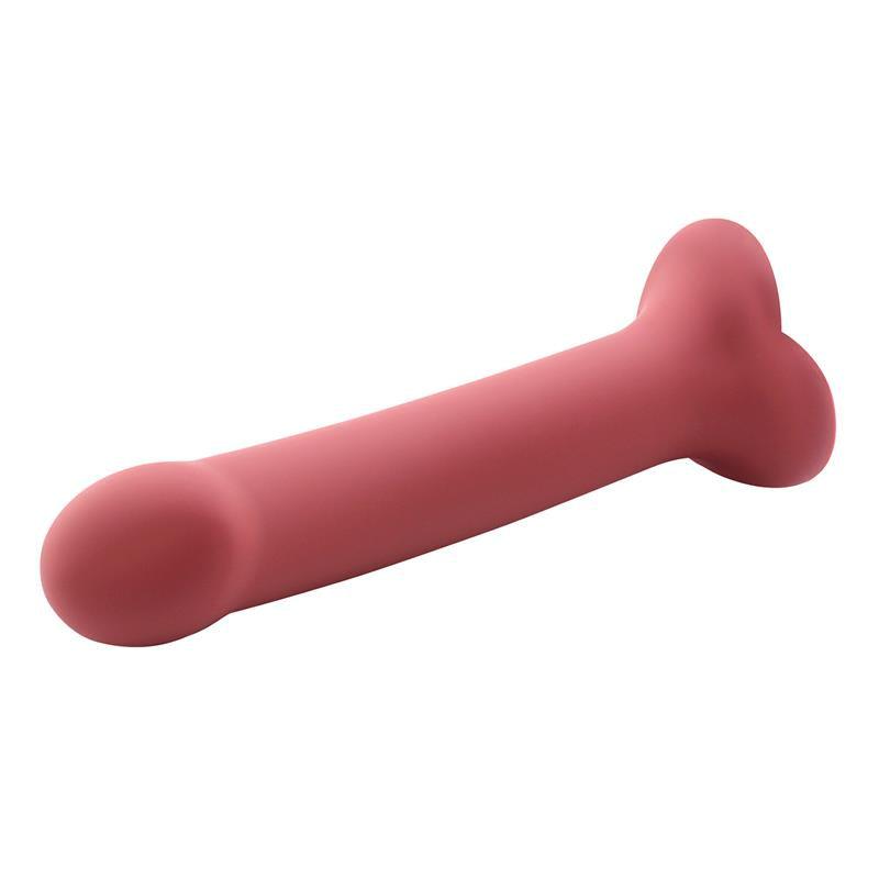 Dildo, silicon lichid, burgund, 16,5 cm, mărime S, Bouncy Silicon Flexibil, Action - Erotic Emporium