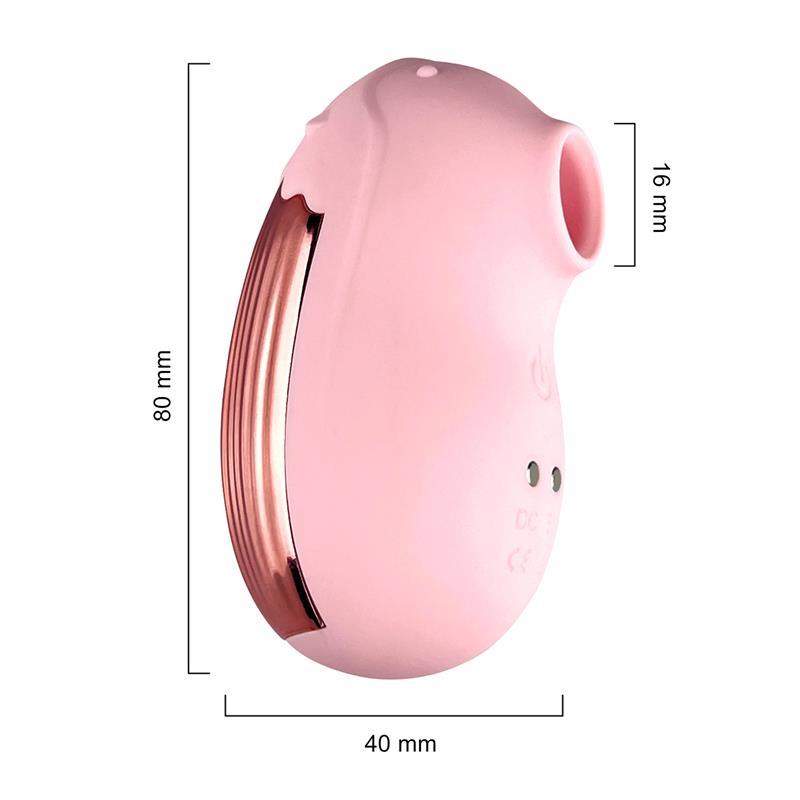 Stimulator clitoris, Silicon, roz, USB, Ünihörn Bugypink Clitoris Sucker cu Vibrație - Erotic Emporium