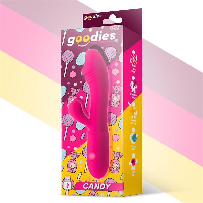 Vibrator, silicon, roz, 18,5 cm, G-Spot Vibe USB, Goodies Candy - Erotic Emporium