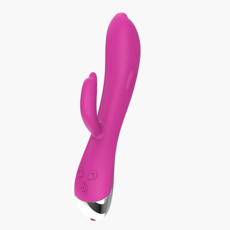 Vibrator, silicon, roz, 19 cm x 4,2 cm, 6 Funcții de Vibrare USB, A-Gusto Dolphin - Erotic Emporium
