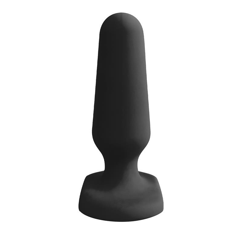 Plug anal, silicon, negru, 7cm x 4cm, LateToBed Doon - Erotic Emporium