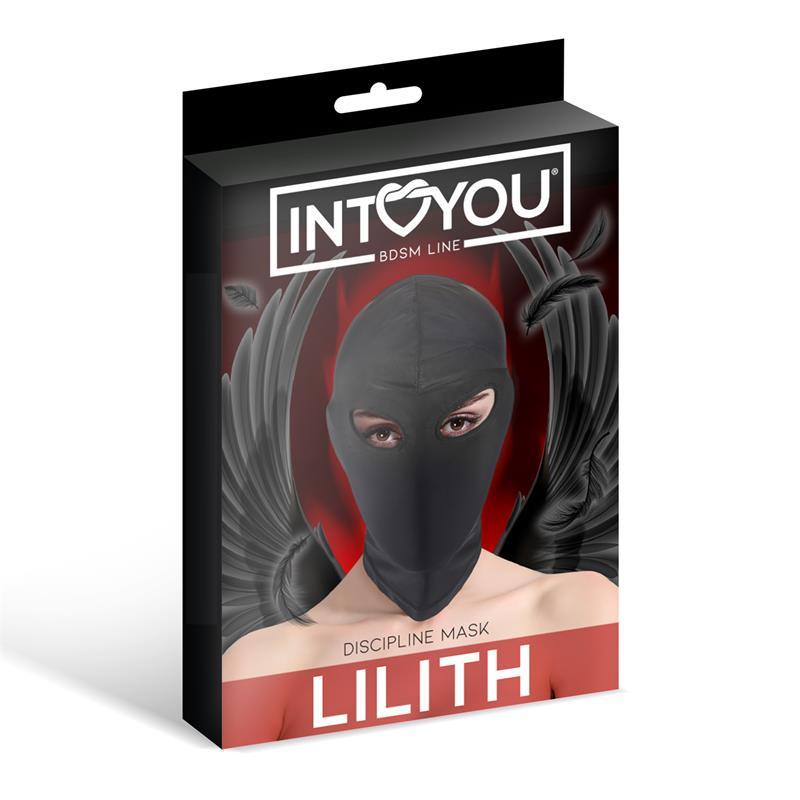 Cagulă, InToYou Lilith Mască Incognito Negru - Erotic Emporium