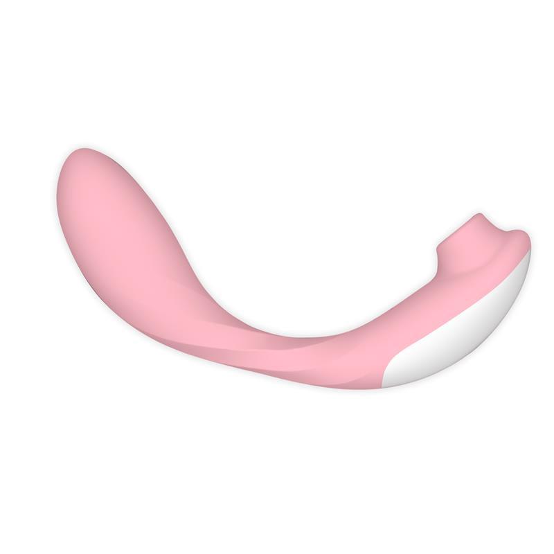 Vibrator clitoris, silicon, roz, clit sucker, punct G, Clitoris Stimulator and Vibrator, 2 Motors, Extensible USB, Mon Ami - Erotic Emporium