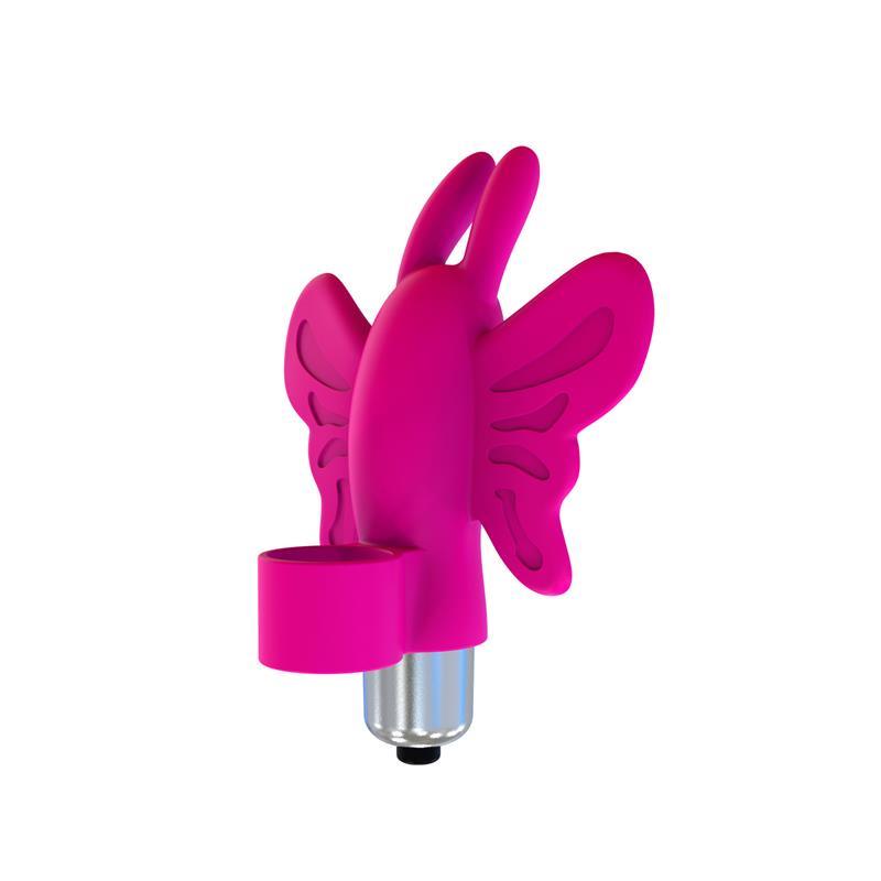 Stimulator clitoris, silicon, roz, 10cm, glonț vibrant, Monarch Butterfly, LateToBed - Erotic Emporium