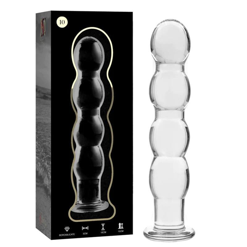 Nebula series by ibiza - model 10 dildo borosilicate glass 165 x 35 cm clear, 2, EroticEmporium.ro