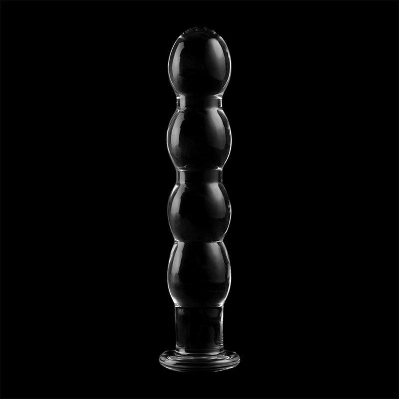 Nebula series by ibiza - model 10 dildo borosilicate glass 165 x 35 cm clear, 7, EroticEmporium.ro