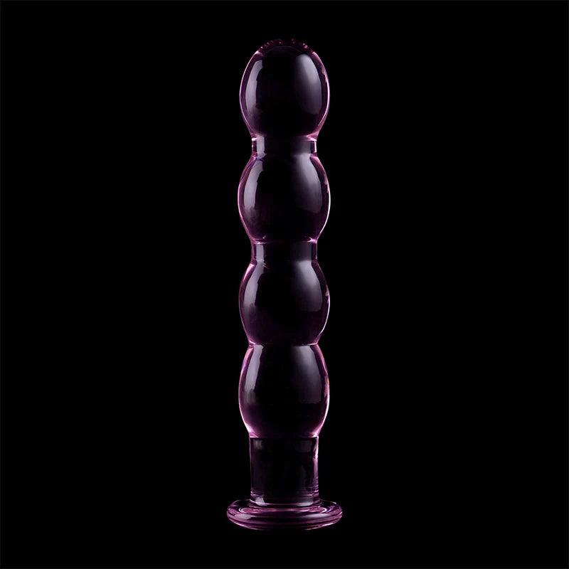 Nebula series by ibiza - model 10 dildo borosilicate glass 165 x 35 cm pink, 7, EroticEmporium.ro