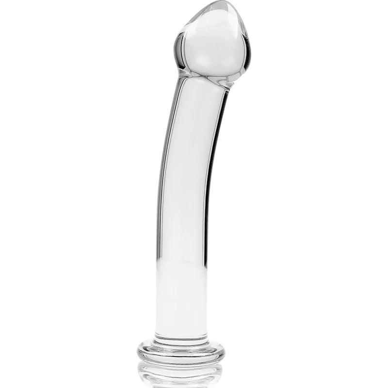 Nebula series by ibiza - model 11 dildo borosilicate glass 16 x 3 cm clear, 3, EroticEmporium.ro