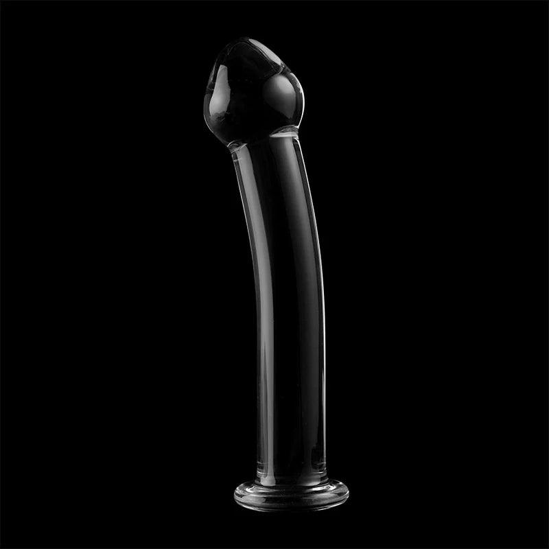 Nebula series by ibiza - model 11 dildo borosilicate glass 16 x 3 cm clear, 7, EroticEmporium.ro