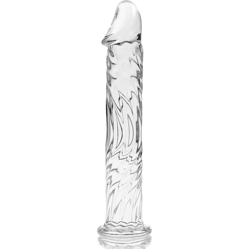 Nebula series by ibiza - model 12 dildo borosilicate glass 17 x 35 cm clear, 3, EroticEmporium.ro