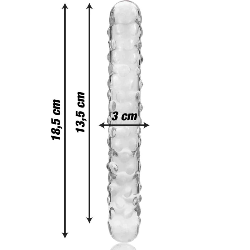 Nebula series by ibiza - model 15 dildo borosilicate glass 185 x 3 cm clear, 1, EroticEmporium.ro