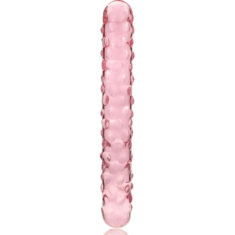 Nebula series by ibiza - model 15 dildo borosilicate glass 185 x 3 cm pink, 3, EroticEmporium.ro