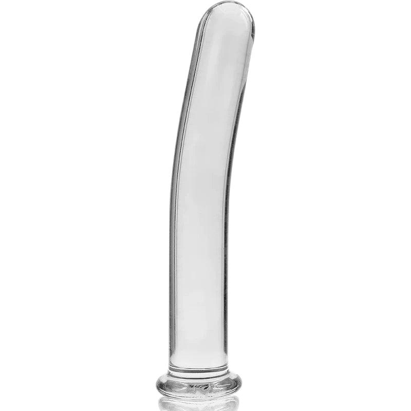 Nebula series by ibiza - model 17 dildo borosilicate glass 185 x 3 cm clear, 3, EroticEmporium.ro