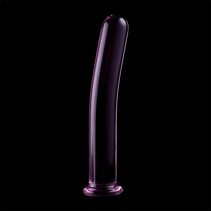 Nebula series by ibiza - model 17 dildo borosilicate glass 185 x 3 cm pink, 7, EroticEmporium.ro